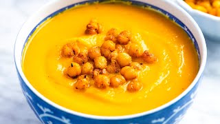 Easy Roasted Butternut Squash Soup Recipe [upl. by Tizes315]