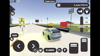 V8 Prius vs M340i drag race in Roblox Greenville [upl. by Annahsit685]