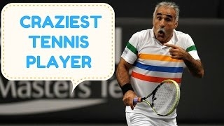 HD Craziest Tennis Player Mansour BahramiThe Most Entertaining Tennis [upl. by Forland315]