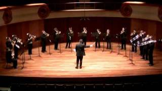 CSU Trombone Choir performs Lauridsens quotO Magnum Mysteriumquot excerpt [upl. by Kwan]