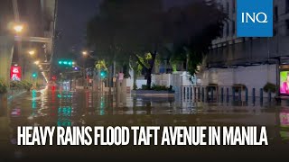 Heavy rains flood Taft Avenue in Manila [upl. by Aleta]