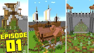 Minecraft 117 Survival Server Tortuga Starter Town [upl. by Enialahs]