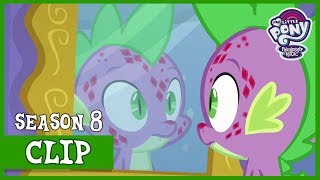 Spike Breaks Out in Stone Scales Molt Down  MLP FiM HD [upl. by Henriha325]