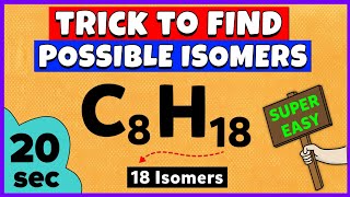 How to Find Possible Isomers of a Compound Trick to Find Isomers [upl. by Llemmart492]