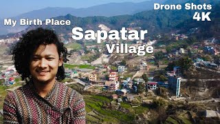 Sapatar Village Budhanilkantha Kathmandu Drone Shots My Birth Place [upl. by Ignaz]