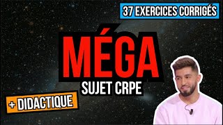 DIDACTIQUE  MATHS  37 exercices pour REUSSIR le CRPE  Episode 10 [upl. by Aspia]