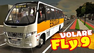 MICRO ÔNIBUS ESCOLAR VOLARE FLY 9 EURO 6 PROTON BUS MODS [upl. by Mansur]