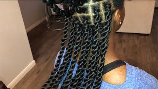 HOW TO Senegalese Twist  MediumLarge [upl. by Colis595]