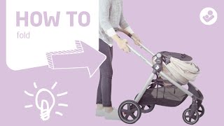 MaxiCosi  Zelia stroller  How to fold [upl. by Lerual]