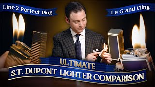 Ultimate ST Dupont Lighter Comparison Le Grand Cling vs Line 2 Perfect Ping  Kirby Allison [upl. by Euginom85]