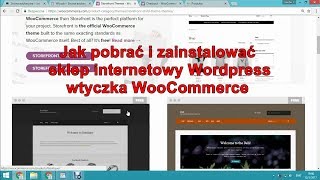 WooCommerce 1 Jak pobrać i zainstalować sklep internetowy wtyczka Wordpress [upl. by Berthold559]