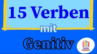 15 wichtige verben mit Genitiv [upl. by Croner]