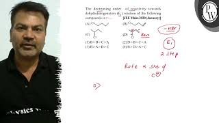 The decreasing order of reactivity towards dehydrohalogenation \ \ [upl. by Hamburger]