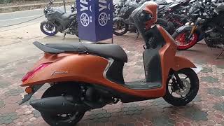 Fascino 125 Fi Hybridmatte copper  Walkaround Review  2024 Yamaha Fascino 125 Fi Hybrid [upl. by Goldwin]