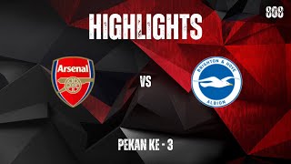 Highlights Arsenal vs Brighton  Score808 Live [upl. by Yretsym148]