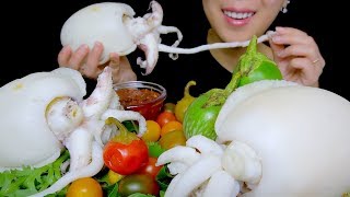 GIANT CUTTLEFISH ASMR  EXTREME CRUNCHY SOUNDS  No Talking Eating Sounds  TracyN ASMR [upl. by Heilner]