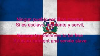 Dominican Republic National Anthem English lyrics [upl. by Saihtam408]