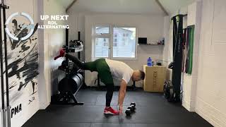 20 MINUTE DUMBBELL FULL BODY HIIT WORKOUT  PMA FITNESS [upl. by Wenn]