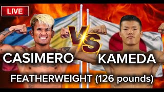 CASIMERO VS KAMEDA  SA FEATHERWEIGHT 126 POUNDS [upl. by Larred]