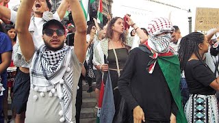 PROPALESTINE protesters chant in London for WORLDWIDE INTIFADA [upl. by Conrado]