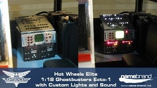 Features of Hot Wheels Elite Ghostbusters Ecto1 with Custom Lights and Sound [upl. by Nawtna]