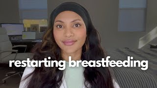 Starting My Relactation Journey  Restarting Breastfeeding 8 Months postpartum [upl. by Ahsauqal]