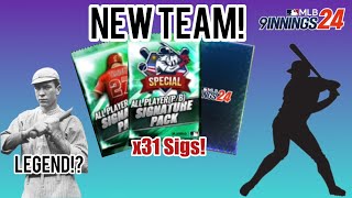 31 Signature Packs New Team Reveal  MLB 9 Innings 24 [upl. by Jenkel6]