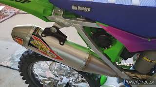 2022 kx250 pro circuit exhaust install [upl. by Claudetta981]