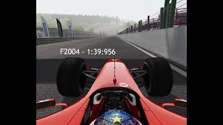 Assetto Corsa  F2004  Spa  139956 Hotlap  Setup former RSR world record [upl. by Micheline]