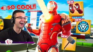 Nick Eh 30 reacts to Iron Man MYTHIC WEAPON and MAP CHANGE [upl. by Tat]