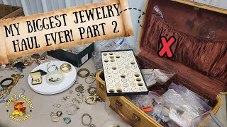 My Biggest Estate Sale Jewelry Haul Ever  Part 2 of 3 [upl. by Anama]