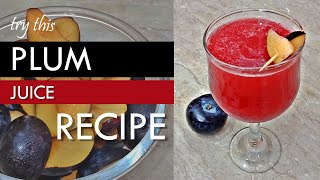 Plum Juice Recipe  Refreshing Summer Drink  Quick amp Easy  Mocktail Tricks [upl. by Aleras645]