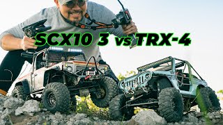 Rc Crawler  Axial SCX10 3 vs Traxxas TRX4 Body Jeep amp D90 Custom OffRoad 4x4 Rc Cars e3src [upl. by Haem]