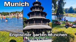 Englischer garten München Munich Eisbach swimming 2092418 [upl. by Nosinned]