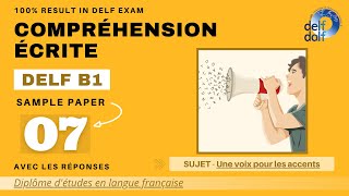 DELF B1 Compréhension écrite No 07  Written Comprehension Practice Test Online  French N You [upl. by Chaffinch]