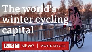 The cyclemad city in Finland that doesnt stop for snow  BBC World Service [upl. by Yniatirb483]