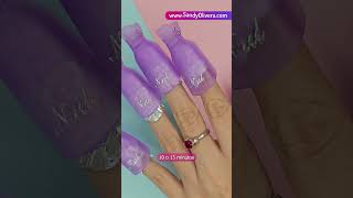 Quitar Esmalte Semipermanente en Casa y en Minutos  Trucos 💜 Sandy Olivera Short [upl. by Nomzzaj]