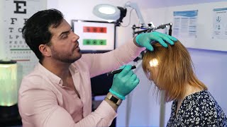 ASMR  Head Ears Eyes Nose Throat REAL PERSON MEDICAL EXAM Unintentional ASMR Style [upl. by Ardnoet]