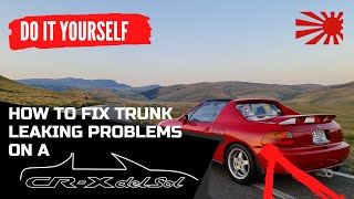 doityourself leakingproblem crxdelsol How to fix trunk leaking problems on a Honda CRX DelSol [upl. by Debbi]