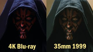 The Phantom Menace 4K vs 35mm 1999 [upl. by Hnirt986]