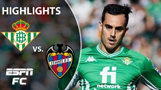 Juanmi scores hat trick in Real Betis win vs Levante  LaLiga Highlights  ESPN FC [upl. by Ahsitra150]