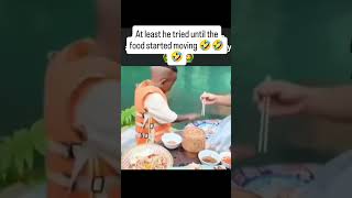 Until the Food Started Moving 😂 trending funny tiktok fyp [upl. by Dinerman388]