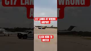 C17 lands at wrong base viral boeing airbus aviation C17 B763 swiss001landings meme airbase [upl. by Xena617]