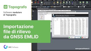 Topografo  Modulo T Importazione libretto GNSS Emlid [upl. by Ellened]