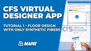 CFS Virtual Designer App  Tutorial 1  Floor design with only synthetic fibers [upl. by Ardisi]