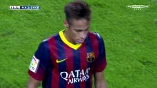 Neymar vs Real Madrid Home LA LIGA 20132014 Spanish amp English Commentary HD 720p [upl. by Aisul944]