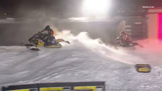 Snocross Round 3 Pro Highlights  Shakopee MN Race 2 of 3 [upl. by Lananna]