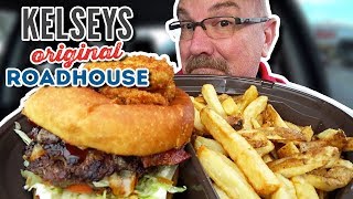 BACON BOURBON BBQ BURGER • Kelseys Original Roadhouse [upl. by Heshum]