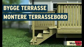 Hvordan bygge terrasse  Montering av terrassebord [upl. by Alyehs]