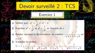 Questions 7 et 8 — Exercice 1 — Devoir de maths — TCS [upl. by Wyler]